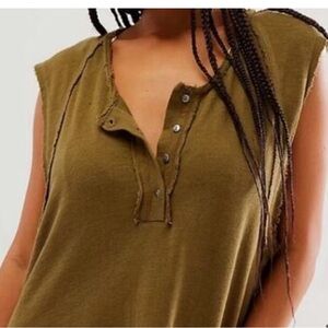 NWOT Free People Organic Cotton Sleep Tank
